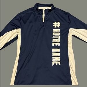 Notre Dame Fighting Irish Colosseum 1/4 Zip Pullover Wind Shirt Size Lar…